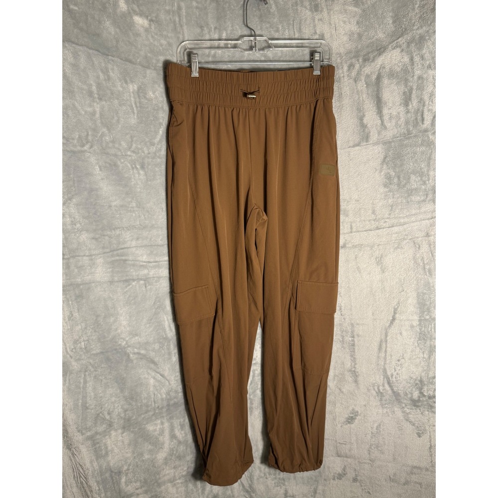 JoyLab Womens Mid-Rise Jogger Pants Brown Cargo‎ Pockets Size M New